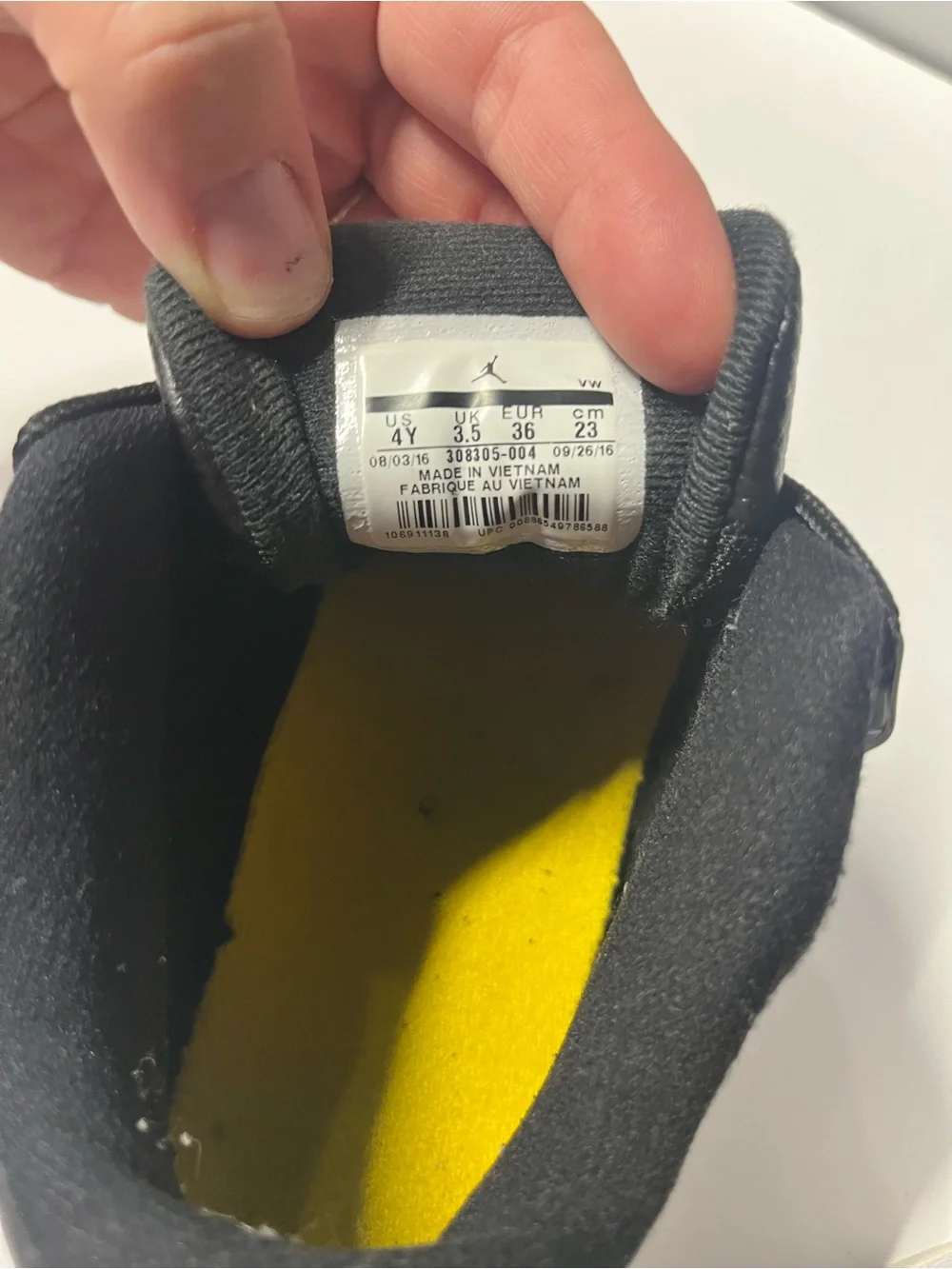 Size 4y- Jordan 12 Retro Low Playoffs 2017